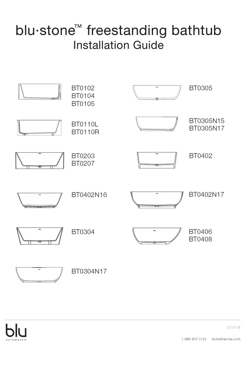 bluBathworks blu-stone Series User manual