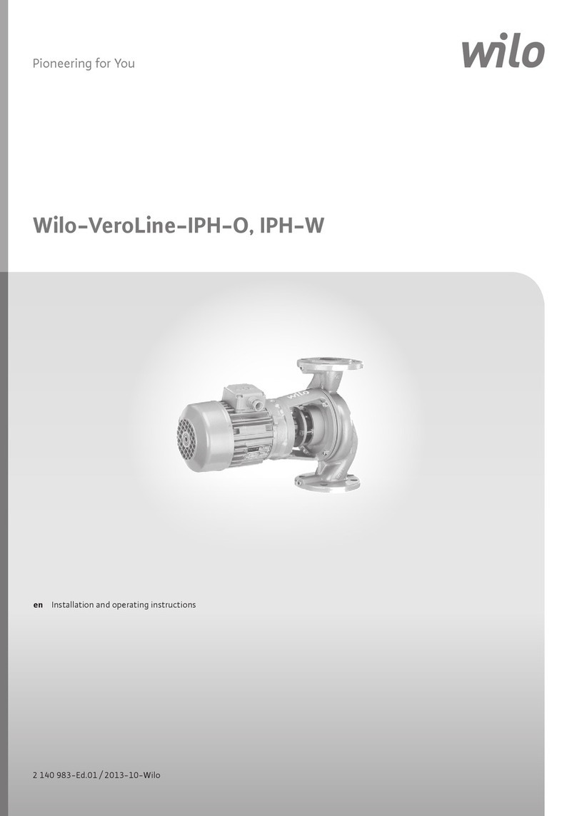 Wilo VeroLine IPH Series User guide
