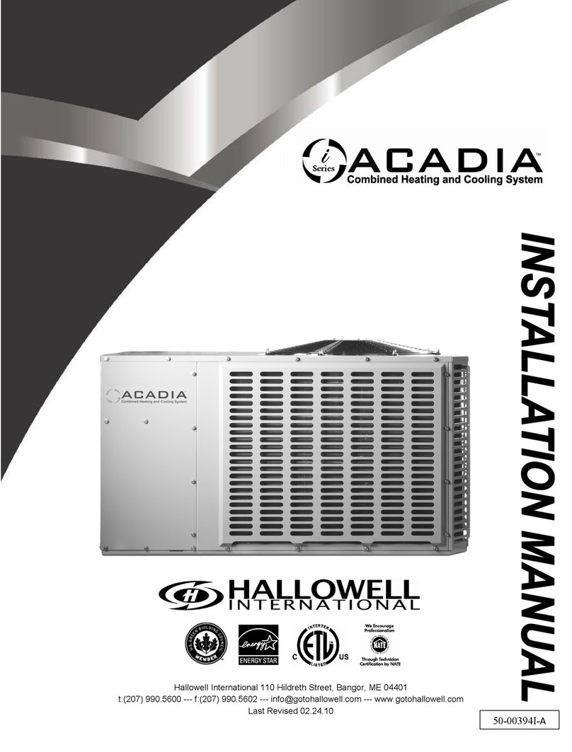 Hallowell Acadia i Series User manual