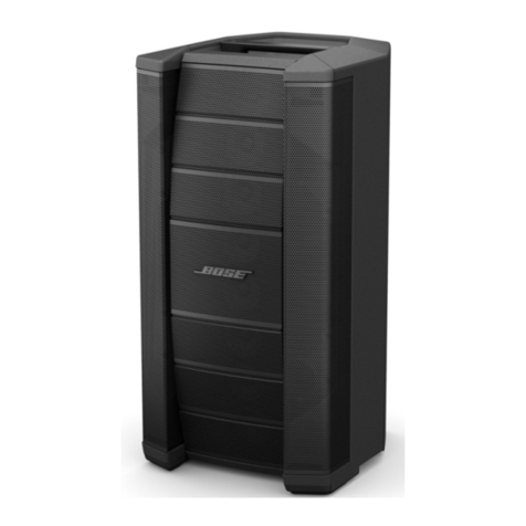 Bose F1 Model 812 Passive Installation and operating manual