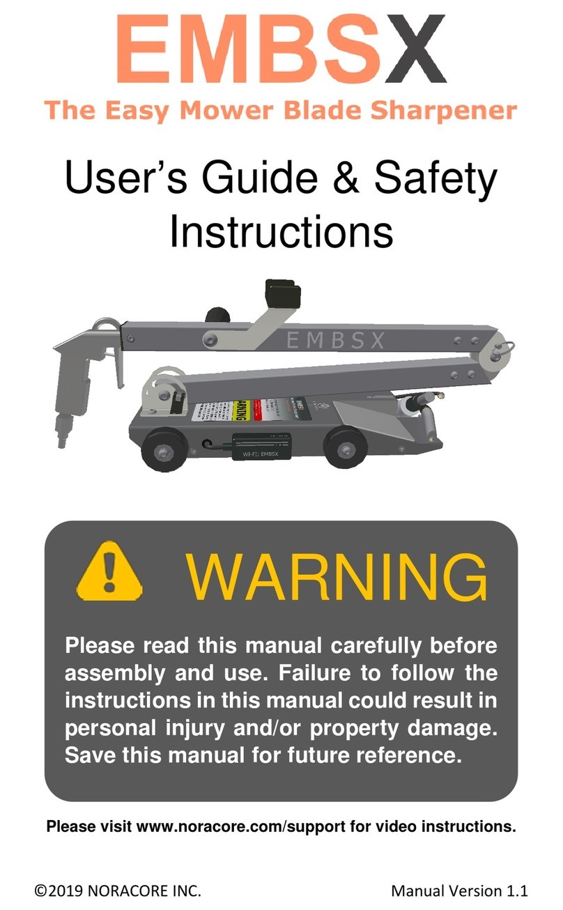 NORACORE EMBSX USER GUIDE AND SAFETY INSTRUCTIONS