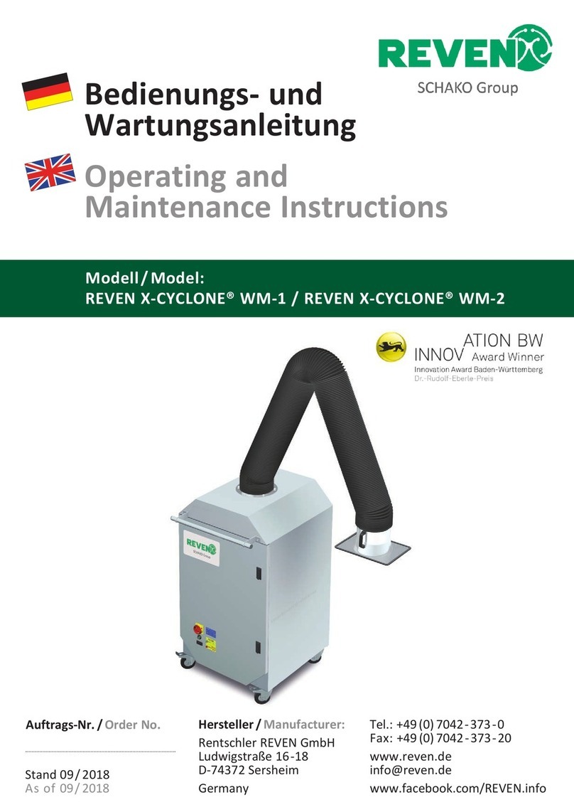 Schako REVEN X-CYCLONE WM-1 Operating and maintenance instructions