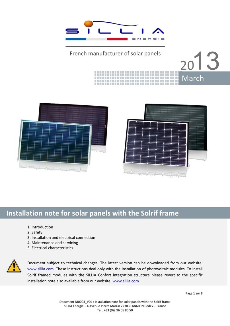 SILLIA 60P Series Installation notes