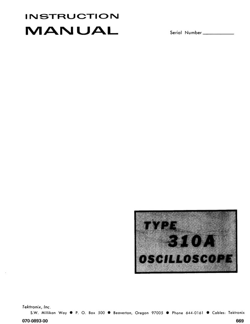 Tektronix 310A User manual