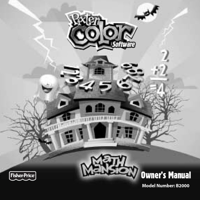 Fisher-Price Pixter Color Math Mansion B2000 owner's manual