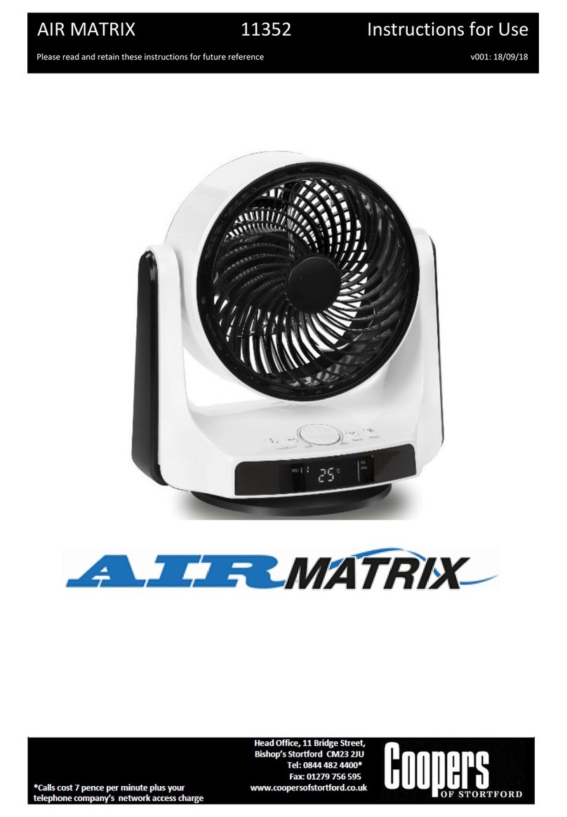 Coopers of Stortford AIR MATRIX Instructions for use