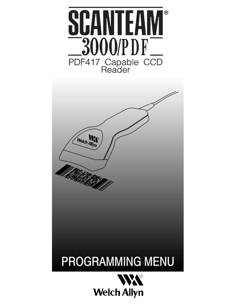 Welch Allyn Scanteam PDF417 User manual