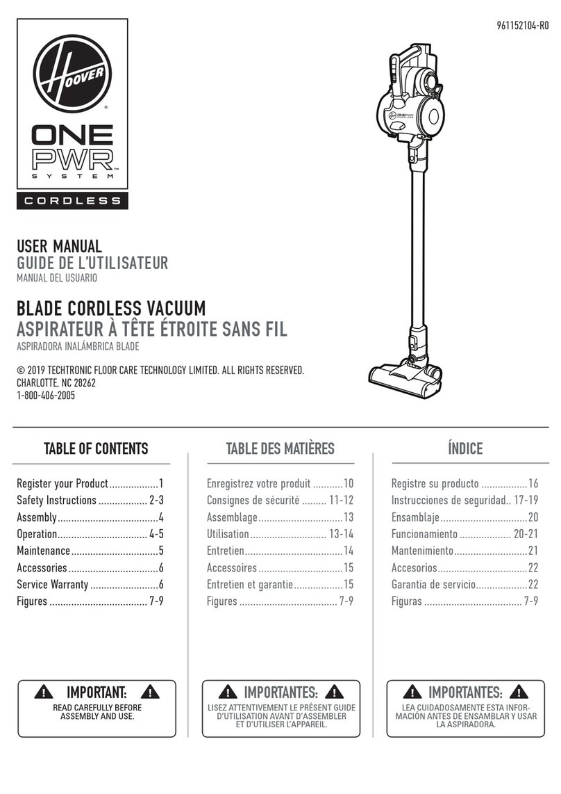 Hoover ONEPWR BH15020 User manual