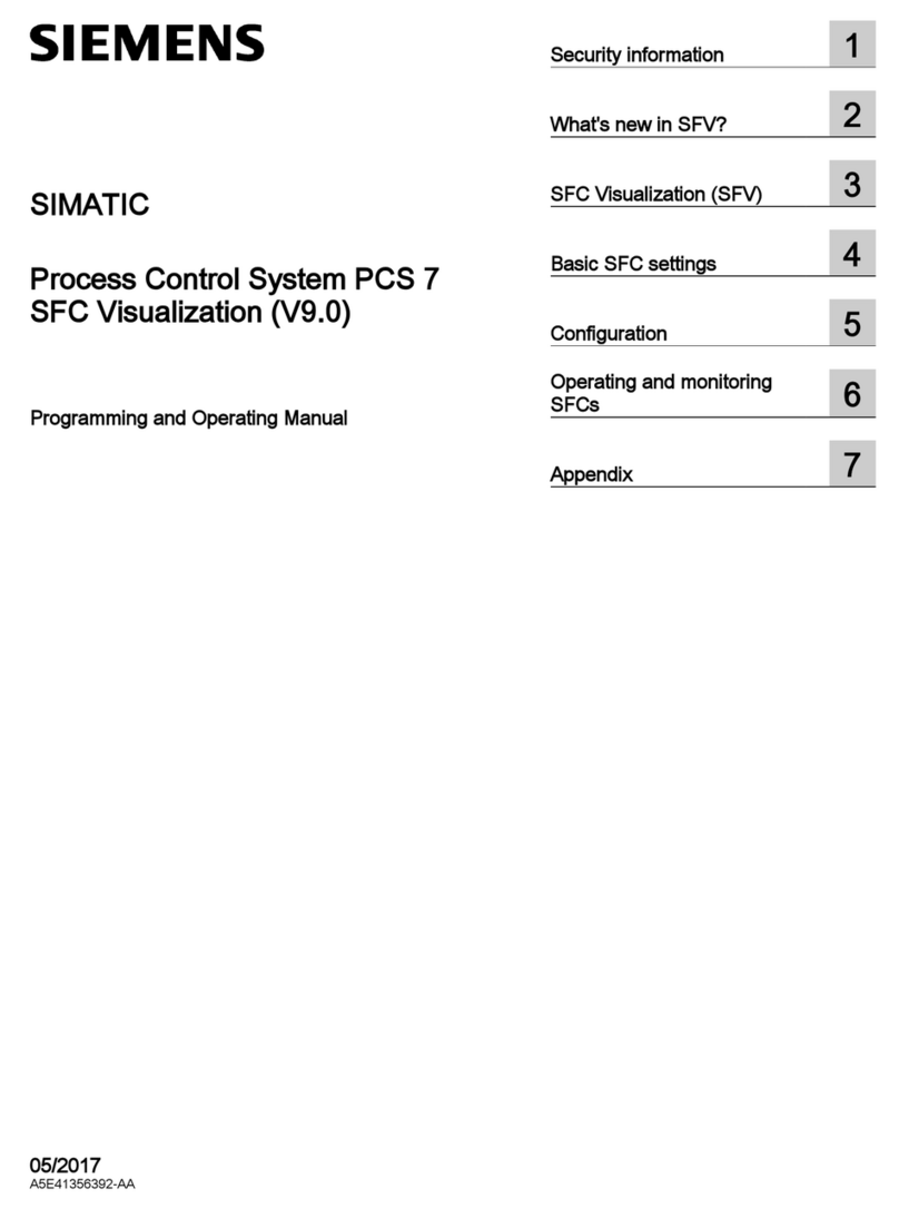 Siemens SIMATIC PCS 7 User manual
