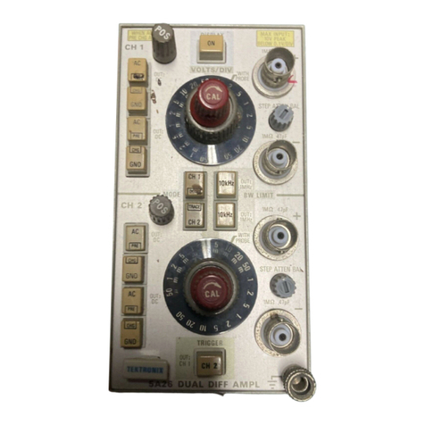 Tektronix 5A26 User manual