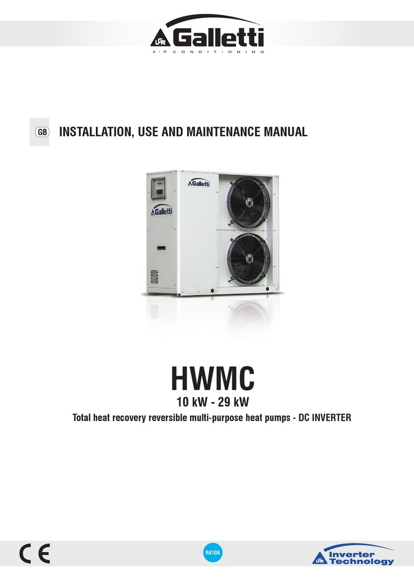 Galletti HWMC 10 EC User manual
