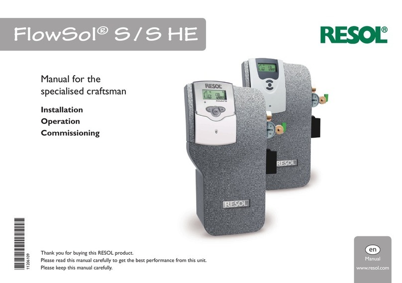 Resol FlowSol S Manual for the specialised craftsman