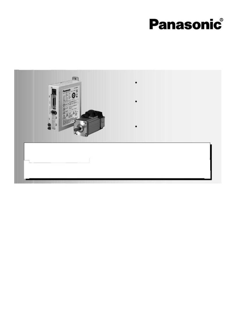 Panasonic Minas E Series Use and care manual