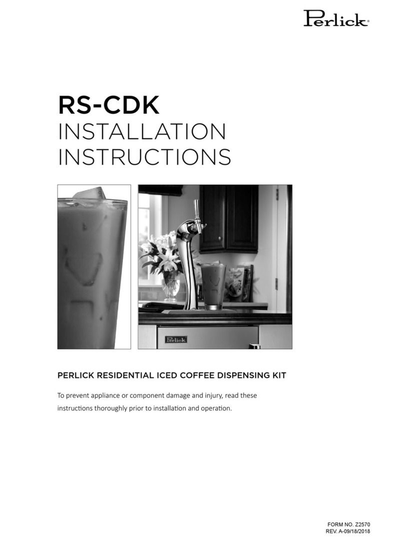 Perlick RS-CDK User manual