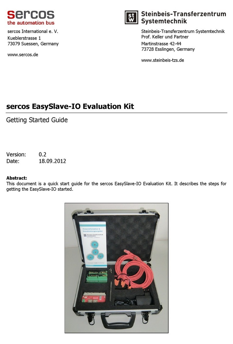 Sercos EasySlave-IO Getting started guide