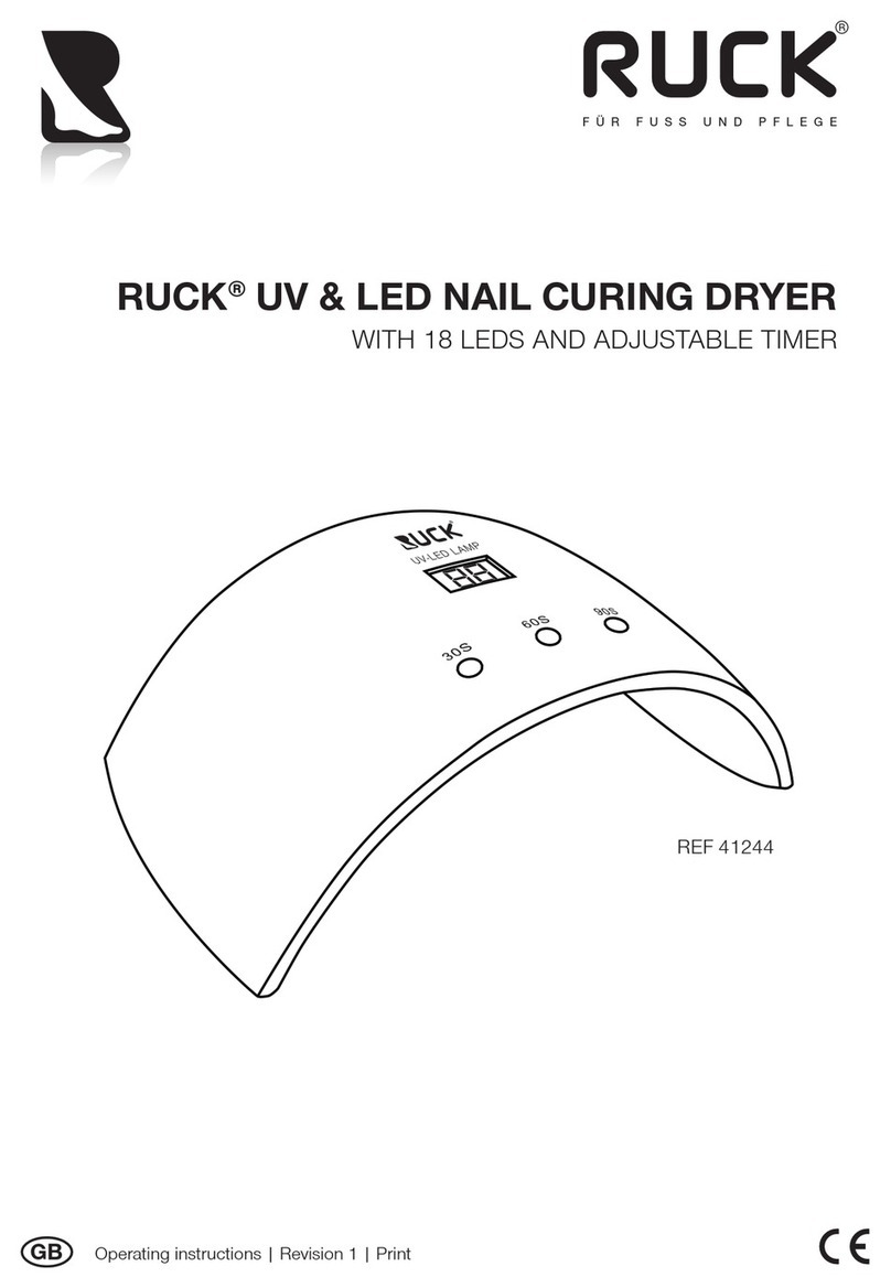 Helmut Ruck Ruck UV & LED NAIL CURING DRYER operating instructions