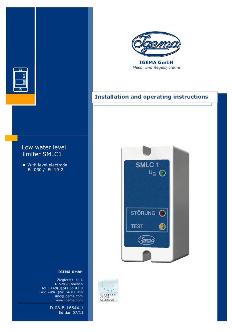 Igema SMLC 1 Installation and operating instructions