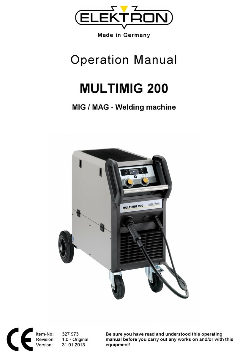 Elektron MULTIMIG 200 User manual Elektron MULTIMIG 200 User manual