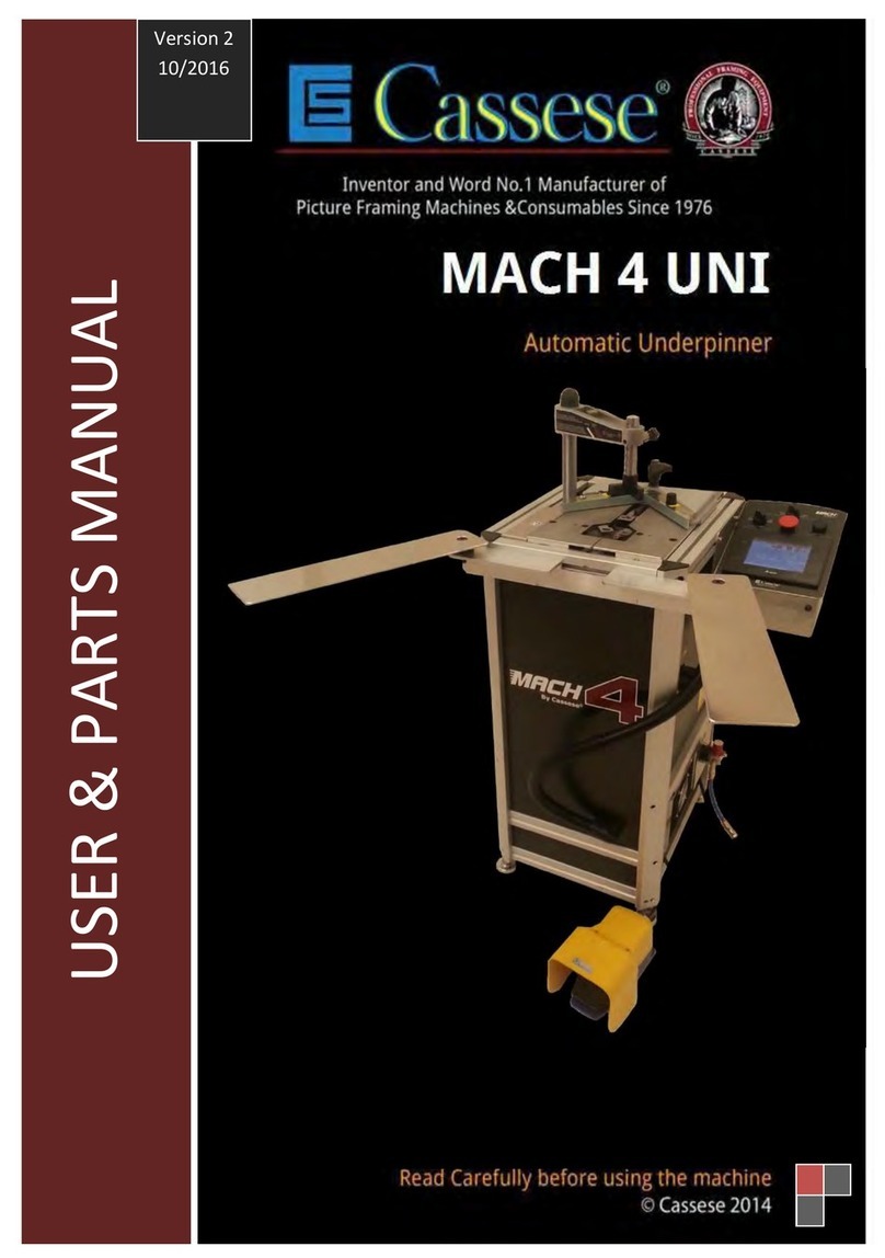 Cassese Mach 4 UNI user & parts manual