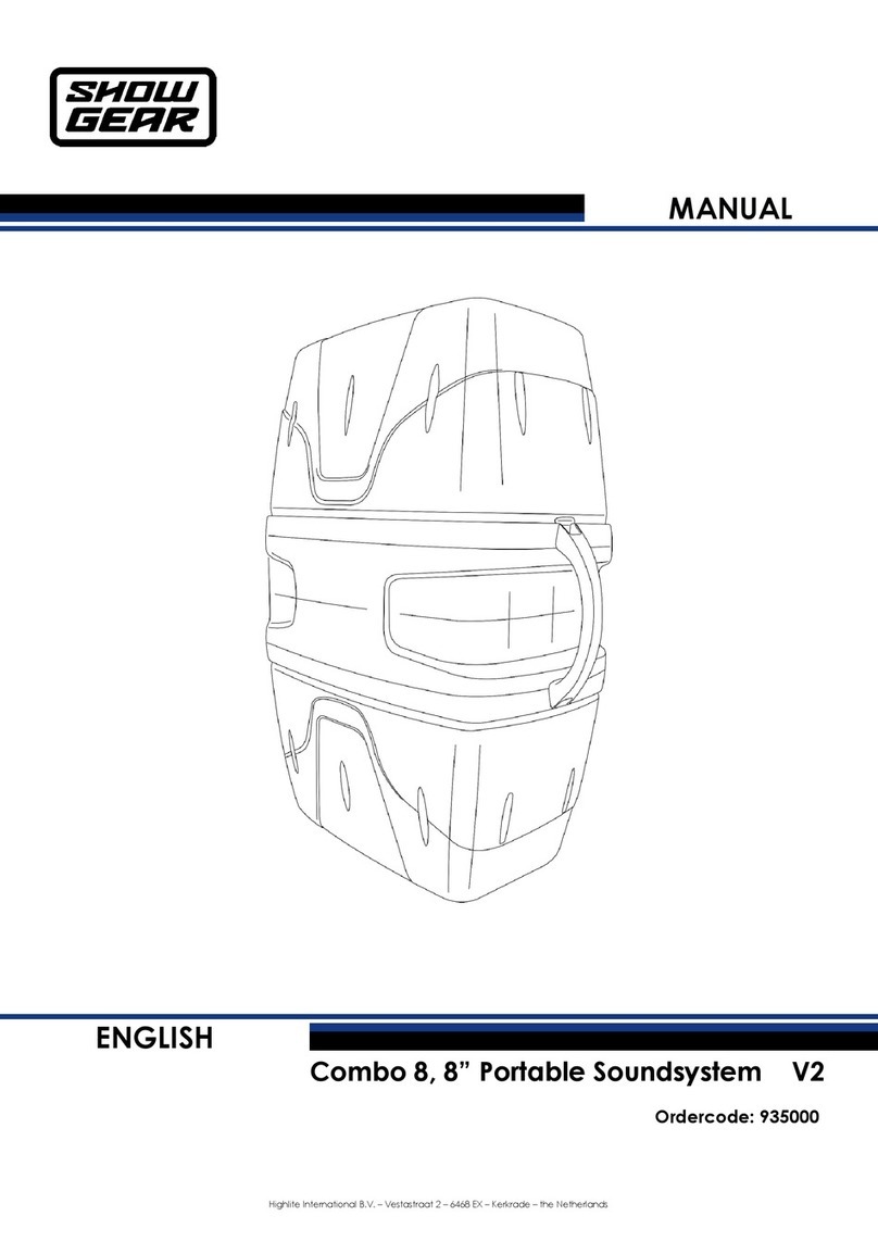 Showgear COMBO 8 manual