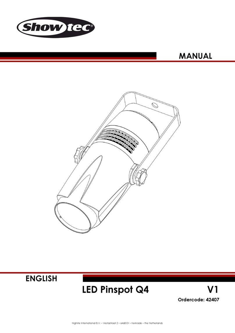 Show Tec LED Pinspot Q4 manual