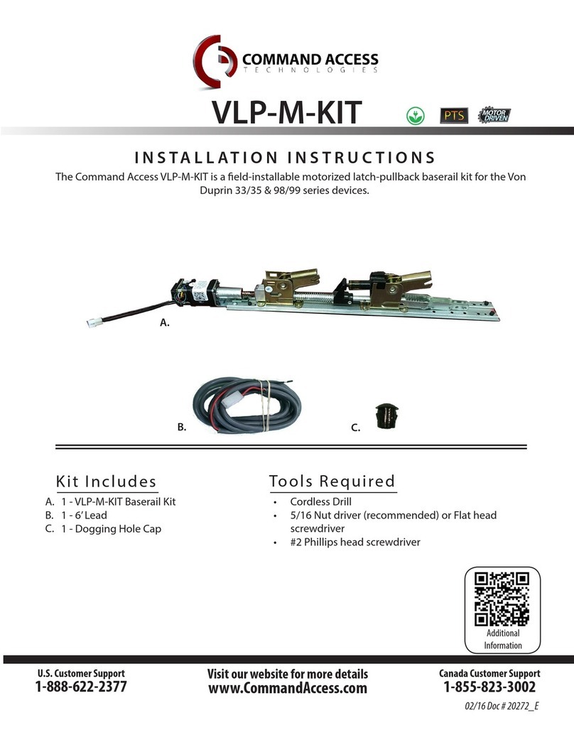 Command access VLP-M-KIT installation instructions