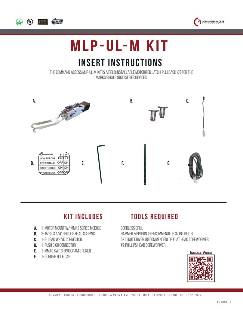 Command access MLP-UL-M KIT User manual Command access MLP-UL-M KIT User manual