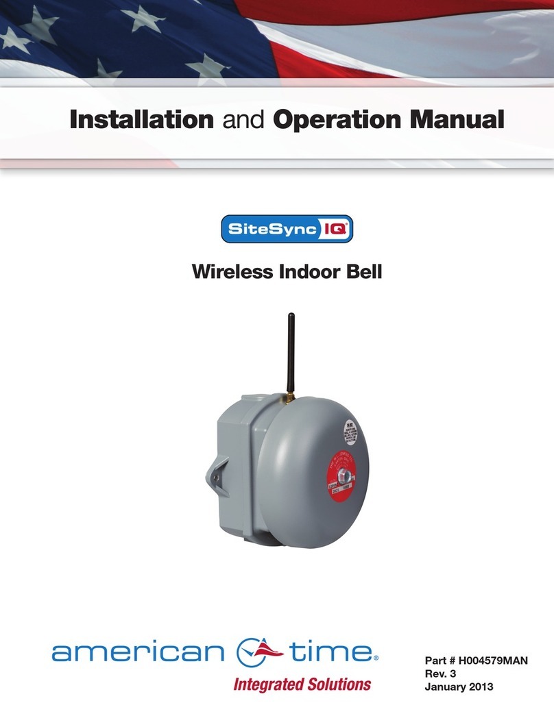 American Time SiteSync IQ User manual