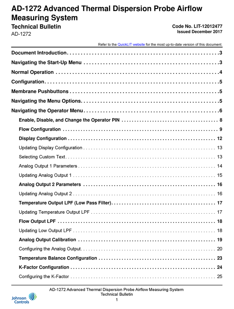 Johnson Controls AD-1272 Service manual Johnson Controls AD-1272 Service manual