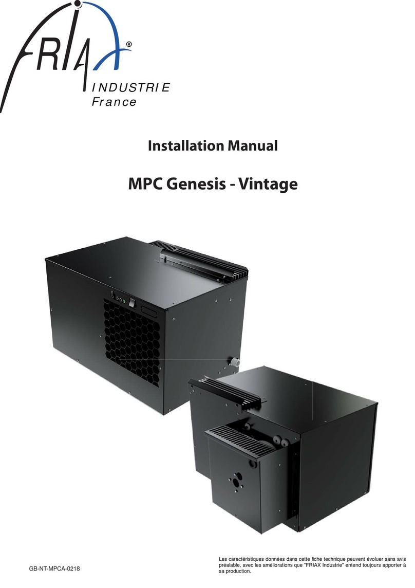 Friax MPC Genesis Series installation manual