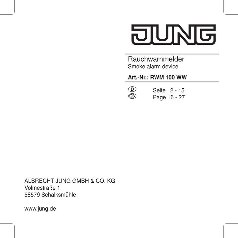 Jung RWM 100 WW operating instructions