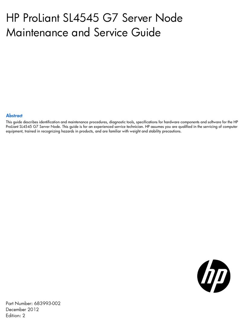 HP ProLiant SL4545 G7 Manual