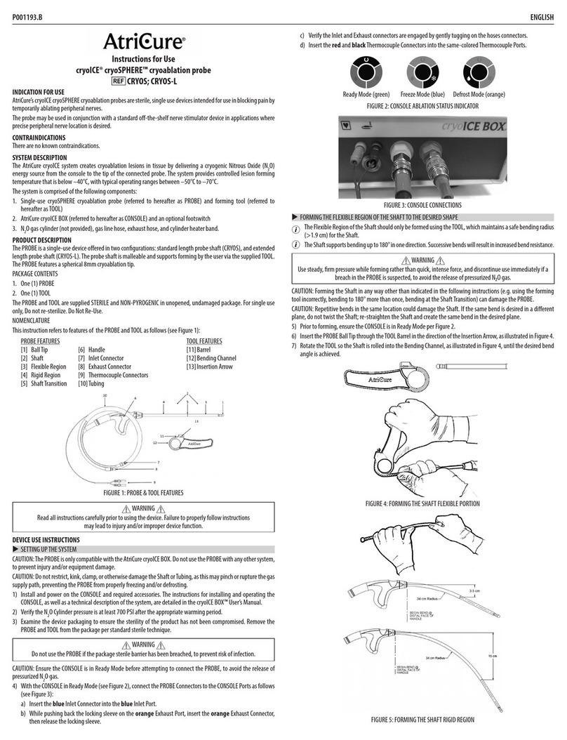 ArtiCure cryoICE cryoSPHERE CRYOS-L Instructions for use