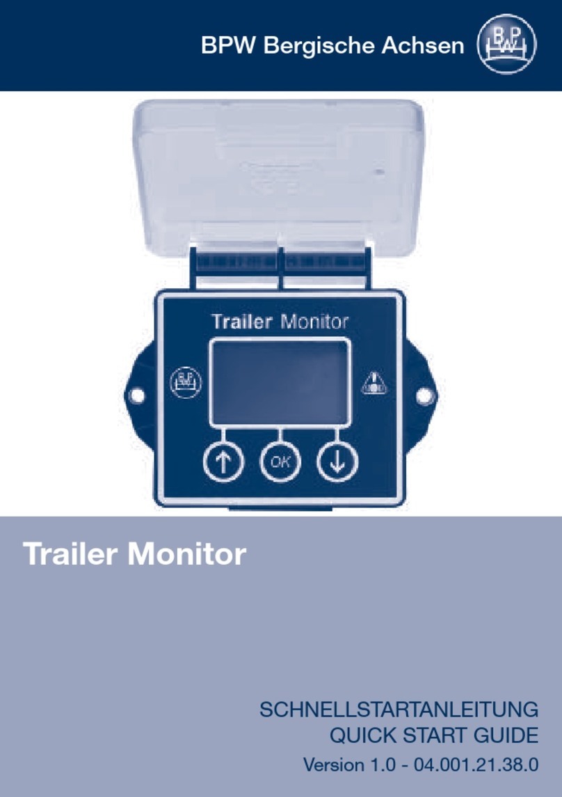 BPW Trailer Monitor quick start guide