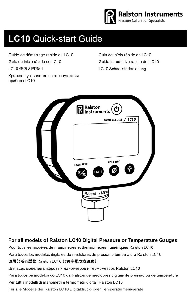 Ralston Instruments LC10 Series User manual