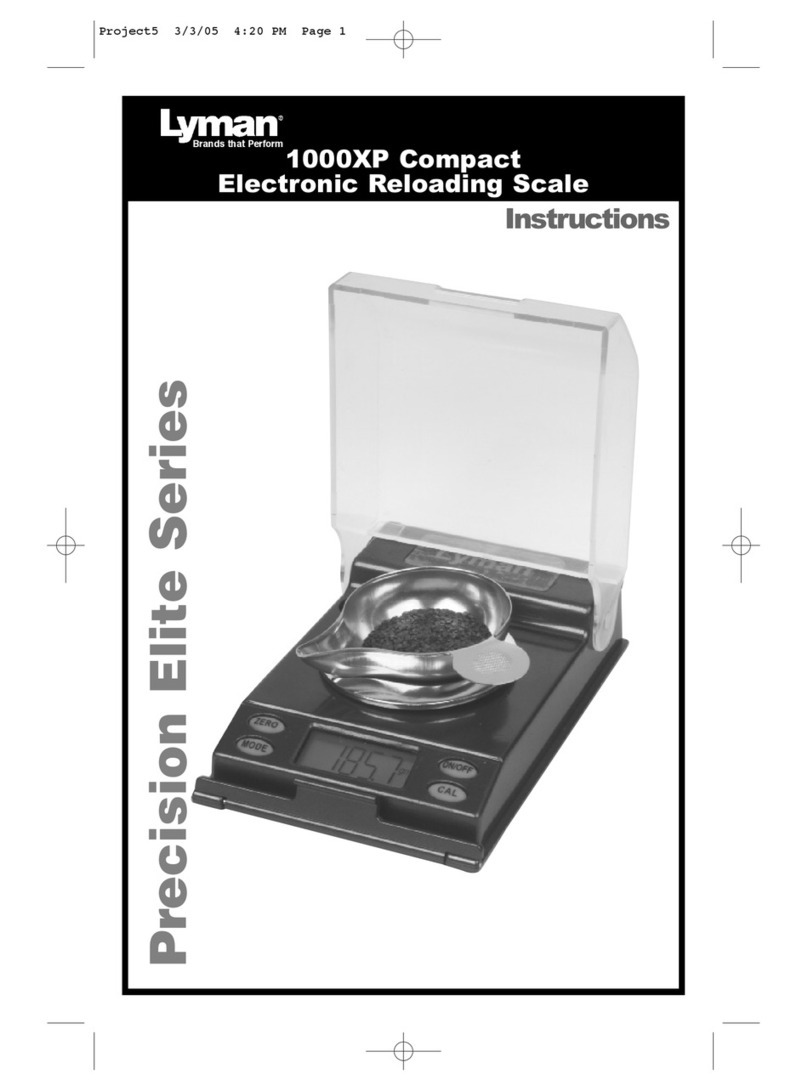 Lyman Precision Elite Series User manual