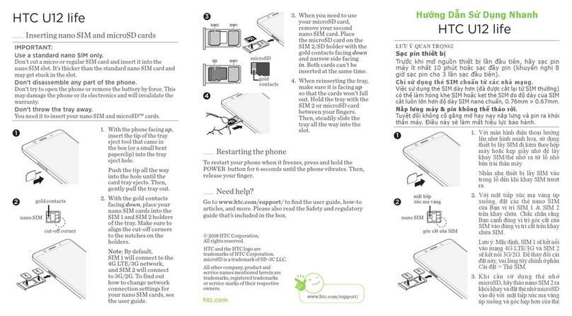 HTC U12 life User manual