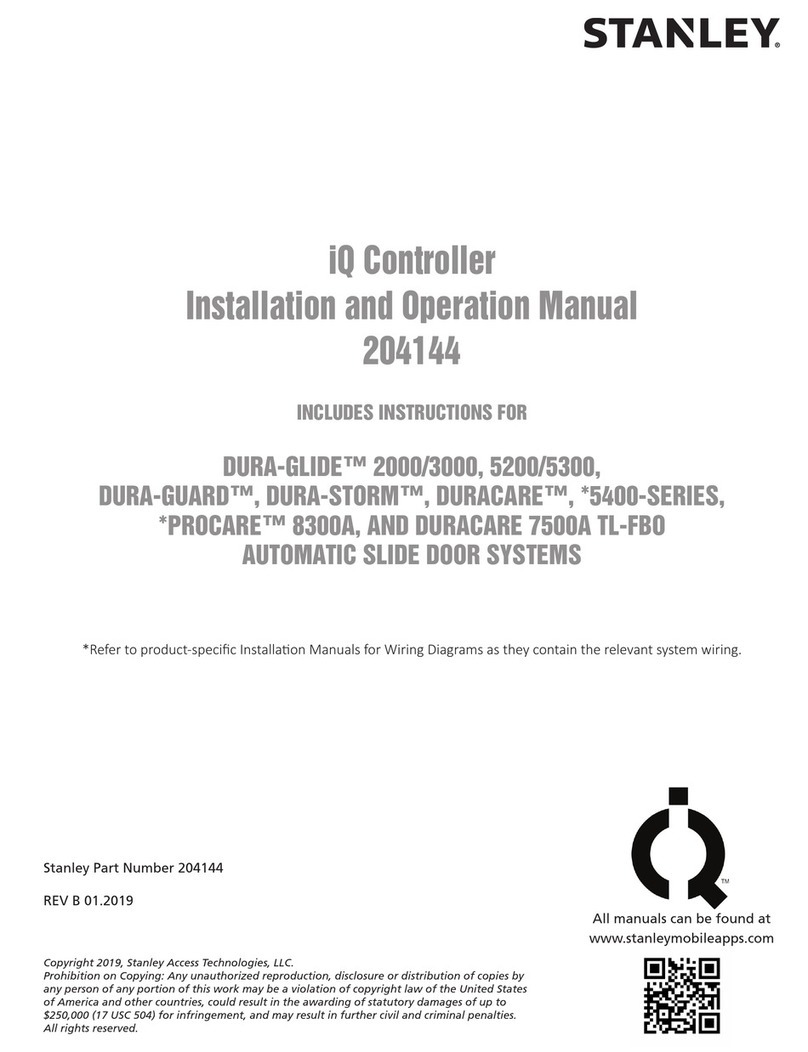 Stanley Dura-Max 5400 Series Installation and operation manual