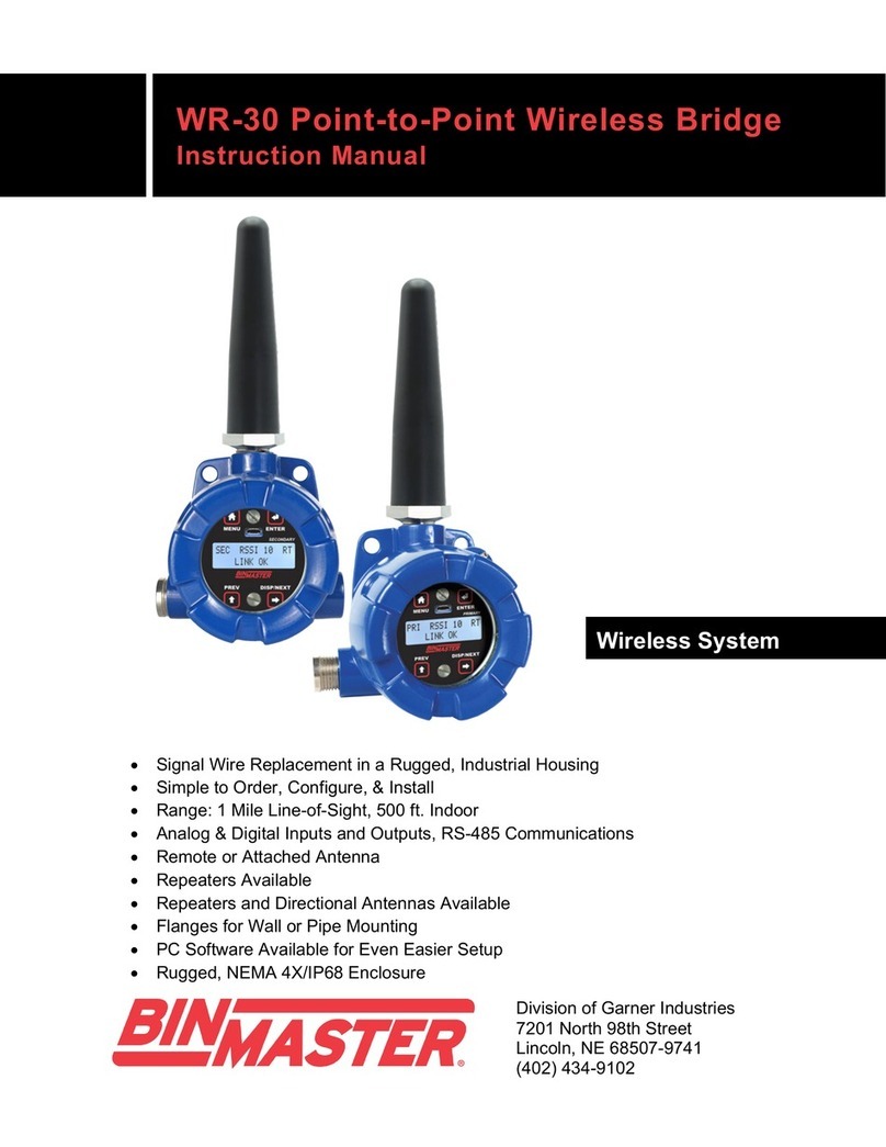 Bin Master WR-30 Series instruction manual