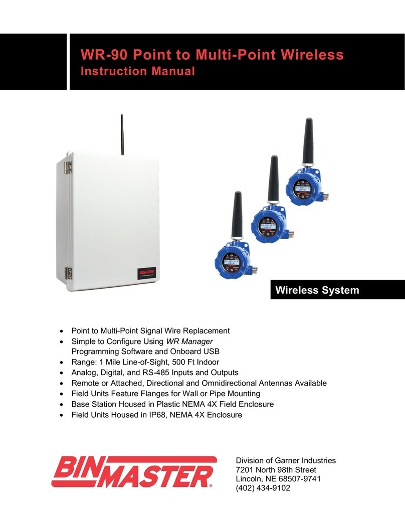 Bin Master WR-90 Series instruction manual