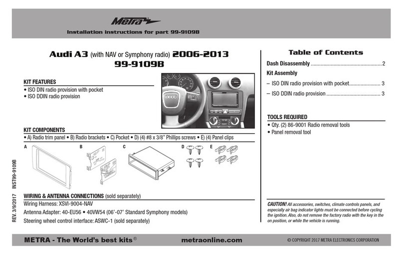 Metra Electronics 99-9109B User manual