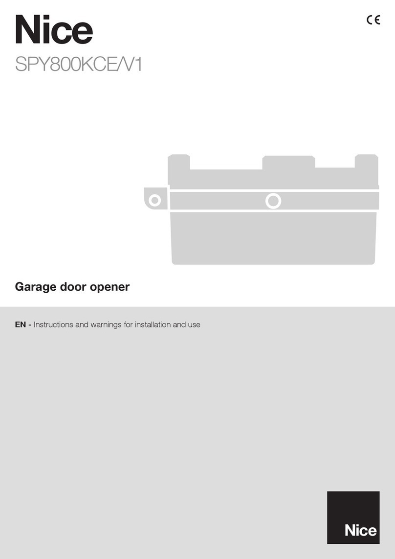 Nice SPY800KCE/V1 Technical specifications