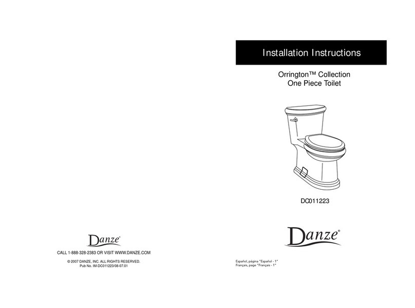 Danze Orrington Series installation instructions