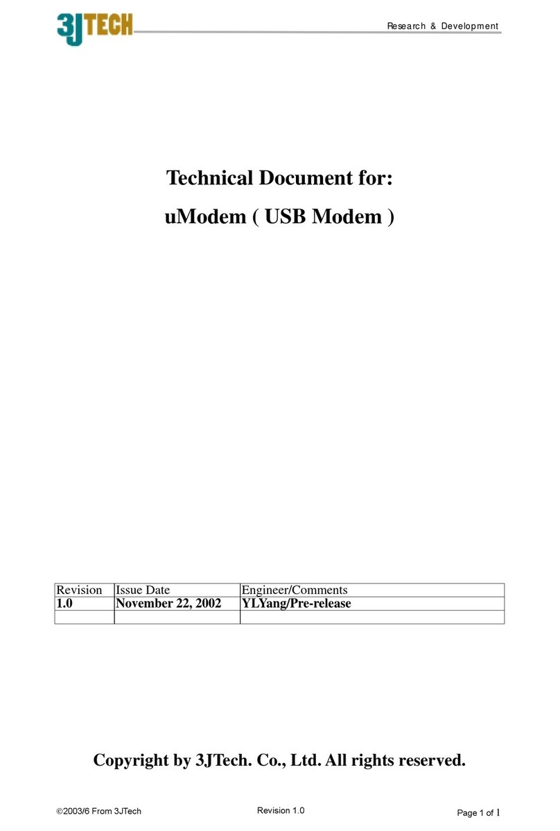 3Jtech uModem Technical manual