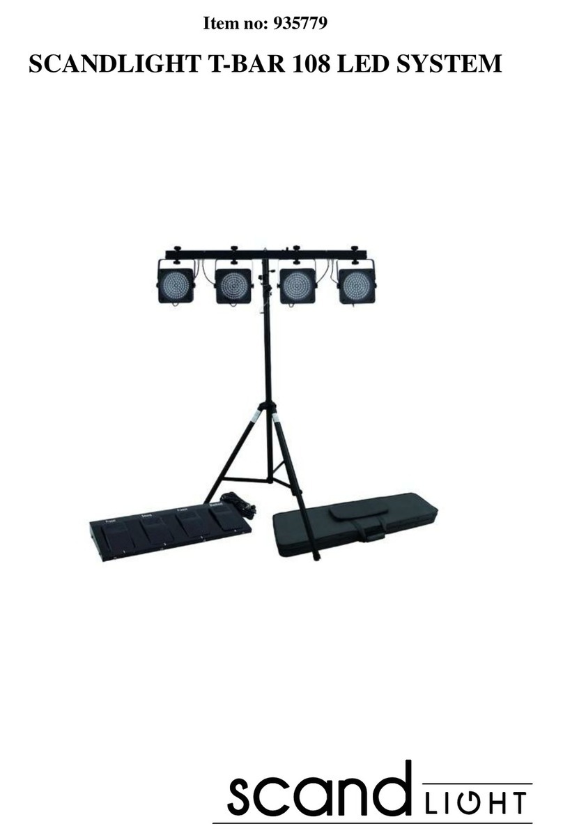 Scandlight T-BAR 108 User manual