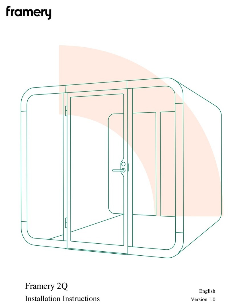 Framery 2Q Lounge installation instructions