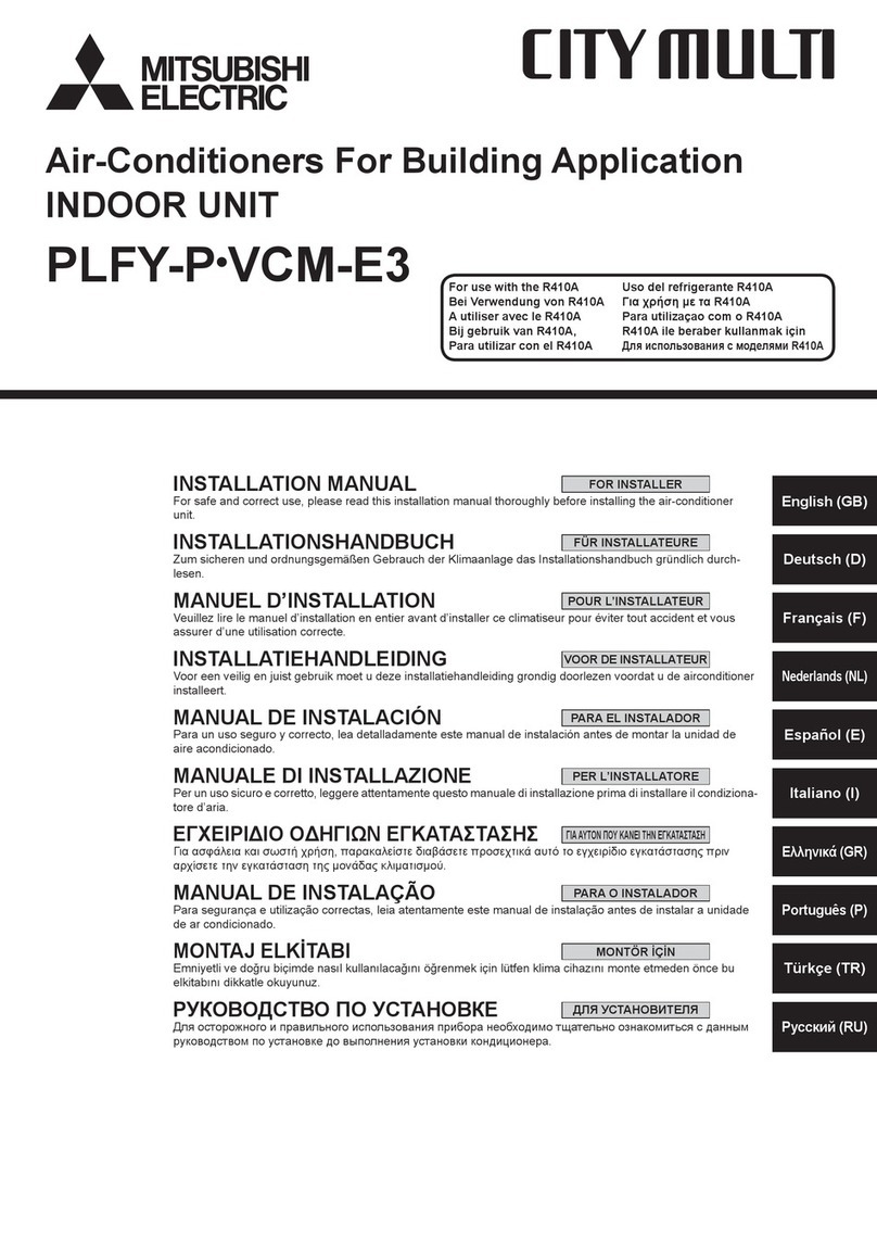 Mitsubishi Electric City Multi PLFY-P VCM-E3 Series User manual