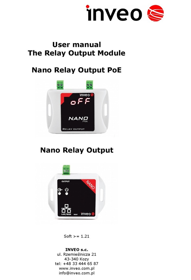 inveo Nano Relay Output PoE user manual