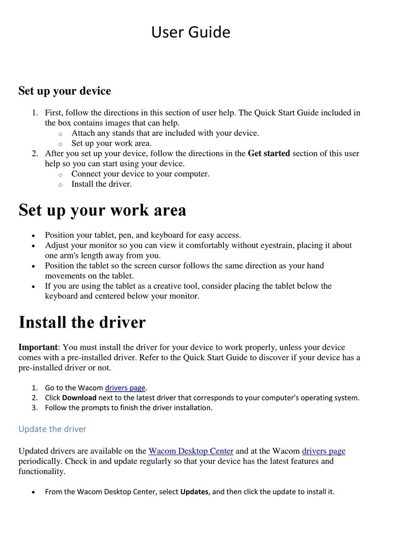 Wacom Intuos Pro L User manual