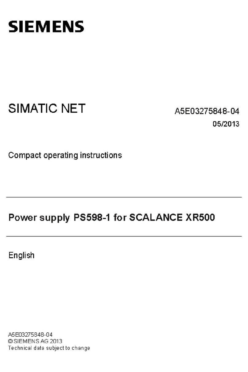 Siemens SIMATIC NET PS598-1 Administrator guide Siemens SIMATIC NET PS598-1 Administrator guide